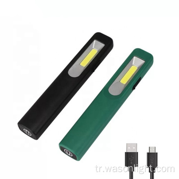 Wason Handy Gece Güvenliği Acil Durum Araç Muayene İş Torçu Işık USB Şarj Edilebilir Araba Onarım Çalışma lambası